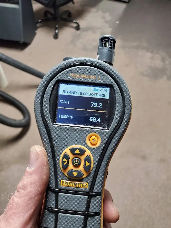 Moisture meter humidity assessment for Fire & Smoke Damage Restoration in Cheviot